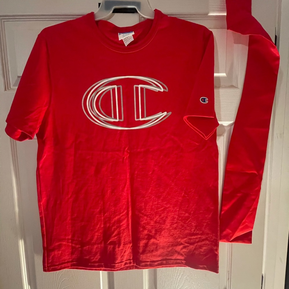Champion logo tee/ Large / New